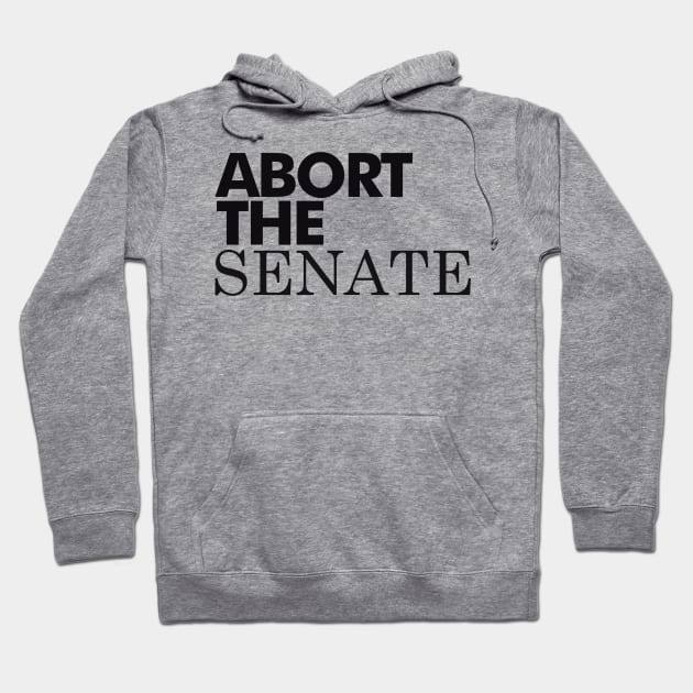 Abort The Senate, Black Hoodie by Niemand